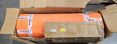 SKUDO AT-3KT-3.3-33-ORANGE All-Terrain Mat 40 in x 33 ft. Vinyl Loop Coiled Mat