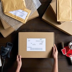 Kraft Shipping Boxes 9″ x 6″ x 2″ (25-Pack) Foldable & Crush-Proof | Corrugat…