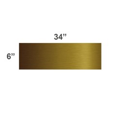 KOSHKA Door Kick Plate Peel and Stick (6″x 34″, Brushed Brass Finish) 1