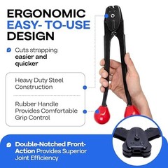 Double-Notched Front-Action Sealer/Crimper for 3/4″ Steel Strapping – Durable St