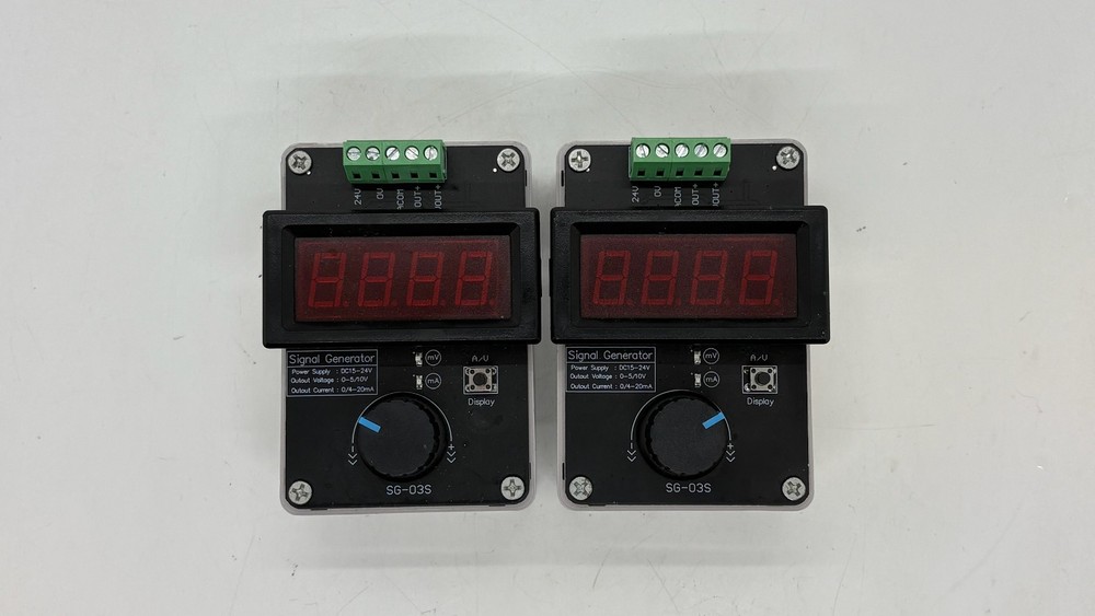 LOT OF 2: DROK SG-03S Signal Generator 0-10V 0/4-20mA Analog Simulator DC 12-24V