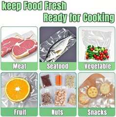 300 Pcs Vacuum Sealer Bags for Food 8″x12″+7″x10″+6″x8″ Mixed Sizes – Commerc…