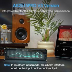 Bluetooth 5.0 Audio Spectrum MIC Pickup VFD Sound Level Meter Display w/ AGC