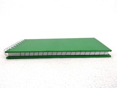 Seth Flip-Top Notebook, 60 Pages, Kelly Green Hard Cover, Wire Bound, #LO3102