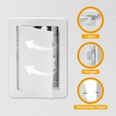 Plumbing Access Panel Drywall Ceiling Plastic Wall Removable Hinged 6×9 Inch