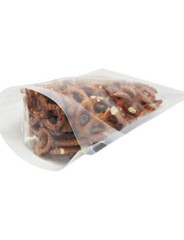 STP-12Z-400A 4 mil Clear Stand Up Pouch W/ Zipper & Tear Notches 6.5″x10.5″x3.5″