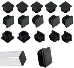 16 Pack Square Plastic Plugs,1″ Inch Insert End Caps for Square Tubing Post，B…