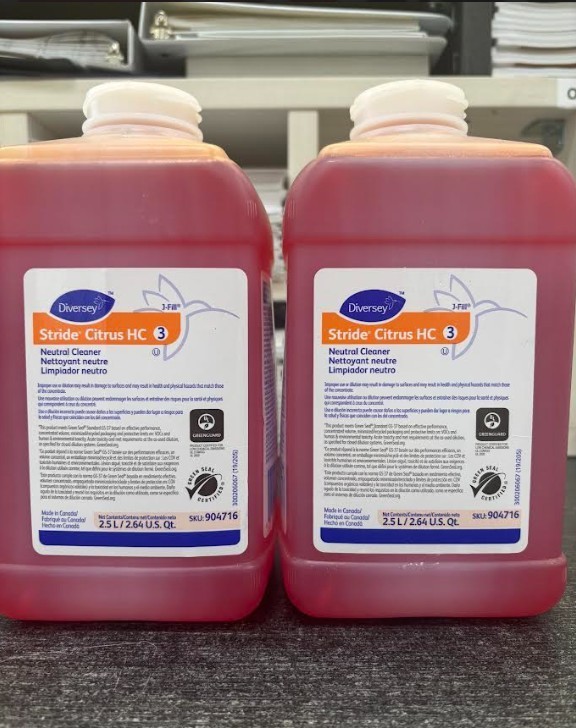 DIVERSEY 904716 Neutral Cleaner, Size 2.5L Diversey J-Fill Citrus 101109756
