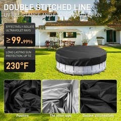 Easy to install and remove Round Pool Cover Ideal for Waterproof and Dustproof