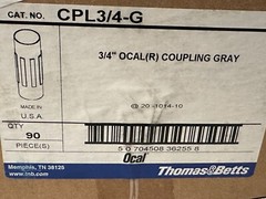 10 NEW OCAL Thomas & Betts CPLG-3/4 (3/4″) PVC Coated Rigid Conduit Couplings