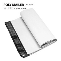 1~1000 Multi Pack 19×24 White Poly Mailers Shipping Envelopes Self Sealing Bags