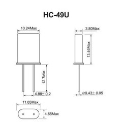 20PCS HC-49U 8M 8MHZ 8.000MHZ HC49U Crystals Oscillators HC-49/U