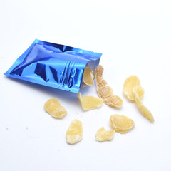 100/1000/2000 Glossy Blue Mylar Foil Food Storage Resealable Zipper Flat Pouch