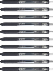 Inkjoy Black Gel Pens, Medium Point (0.7 Mm), Comfort Grip, 10 Count, Fast Dry I