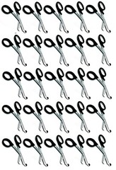 25 Pairs Trauma Shears Bandage Scissors 7 1/4″ Black