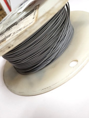 TEFLON 22 ga slate / gray strand Wire ALPHA 2845/19 $ per 40ft section FREE Ship