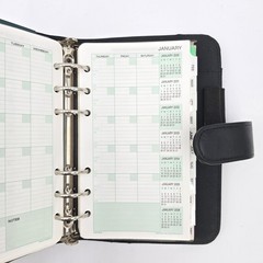 Day-Timer Avalon Personal Organizer Black 1990s New 6-Ring Portable Planner