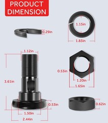 63607 Replacement for Bush Hog Rotary Cutter Blade Bolt Kit Code 7919, 252BH
