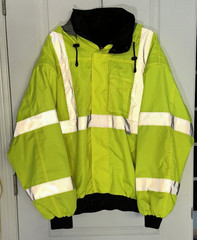 Occunomix High Visibility Saftey Work Bomber Jacket 3X LUX-TJBJ Hi Vis 3XL