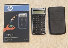 HP 10bll Financial Calculator Excellent Condition W/Original Packaged User Guide