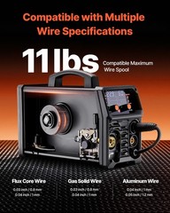 VEVOR Pro MIG Welder 200A Pluse Mig Welding Machine 5-in-1 Synergic Welder