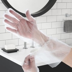 50 Pcs Disposable Field Dressing Gutting Gloves Extra Long Veterinary Gloves