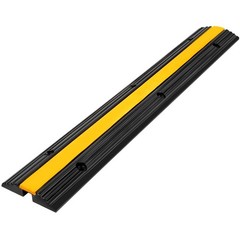 4 Pack of 1-Channel Rubber Cable Protector Ramps Heavy Duty 22046 Lbs Capacity