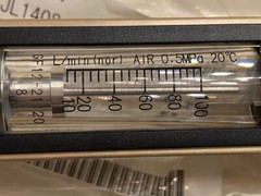 Tokyo Keiso GF12-21120 Flow Meter, 0-5 l/Min AIR- DISCO P/N LJLV-010018-00, NOS