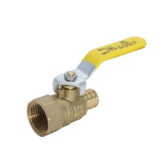 10 Pieces 3/4″ Pex Female Ball Valve, Pex B Crimp, Lead Free Brass, Full Port
