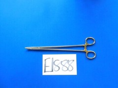 E1888 V. Mueller SU16124 Vital Heady Curved Needle Holder 10.5″ Overall Length