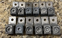 (12)- ILSCO 250KCMIL-6 MECHANICAL ALUMINUM LUGS. LOT OF TWELVE PIECES