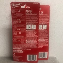 Milwaukee 48-73-3151 Reusable 26 dB Foam Earplugs Red (2) 3 packs