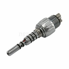 Dental LED Turbine Fiber Optic High Speed Handpiece 6Hole Quick Coupler Coupling
