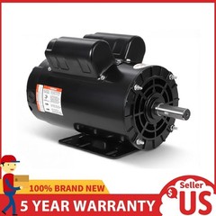 2/3/5HP SPL Air Compressor Electric Motor 230V 56 Frame 3450RPM CW/CCW Rotation