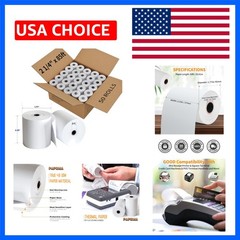 2 1/4” x 85′ Thermal Receipt Paper 50 Rolls, POS Paper Cash Register Paper R…