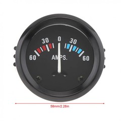 New 12V 2″ 52MM 60-0-60 AMP Ammeter Gauge Meter with LED Backlight Mount bracket