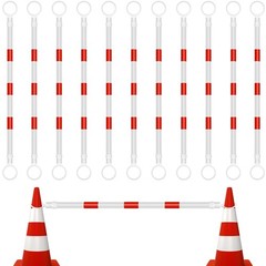 12 Pcs 12 Pcs Retractable Traffic Cone Bar from 4ft to 7.2ft Expandable Safety..