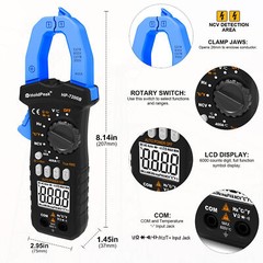 Clamp Meter TRMS 6000 Counts NCV Digital Clamp Multimeter DC AC Current Volt Amp
