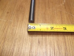 1/2-13 X 12″ Fully Threaded All Thread Rod Low Carbon Plain Steel Right Hand USA