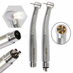 2/4Hole Dental LED Fiber Optic Handpiece w/ 5*Light High Speed Turbine