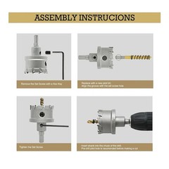 22 mm. (7/8″) Tungsten Carbide Hole Cutter / Saw by ContractorsX