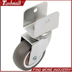 Findmall 4 PCS 2″ U-Bracket Shaped Caster Wheels (2 With Brake & 2 Without)