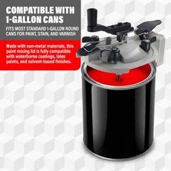 Lauco 1 Gallon Paint Can Mixing Lid with Pour Spout, Universal Paint Mixer Lid