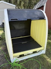 ULINE Roll-Top Spill Containment Drum Storage Shed – Hazmat / Chemical Storage