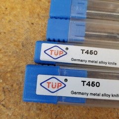 TUP T450 End Mill Cutters for CNC Engraving/Milling – Lot of 5