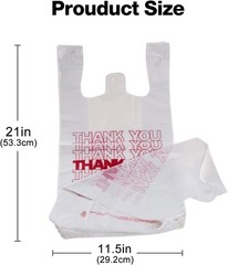 Durable Reusable 100ct Plastic Bags with Handles – Perfect for Small Businesses