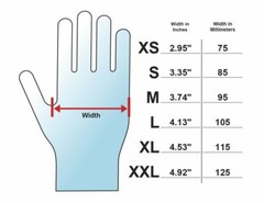 Adenna SHD935 Shadow Nitrile Powder Free Exam Gloves, Medium, Black, 100 Count
