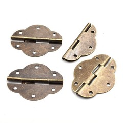 Vintage Engraved Design Hasp Latch Box Corner Protectors Retro Handle and Clo…