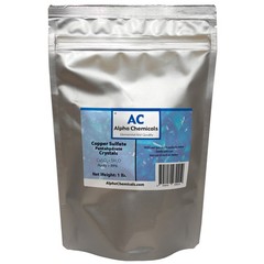 1 Pound – Copper Sulfate Pentahydrate Crystals – 99% Pure