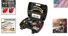 4 Way A/C Manifold Gauge Set – R134A R410A R404A R22^